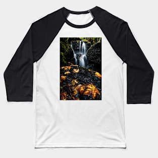 Autumn Waterfall Baseball T-Shirt